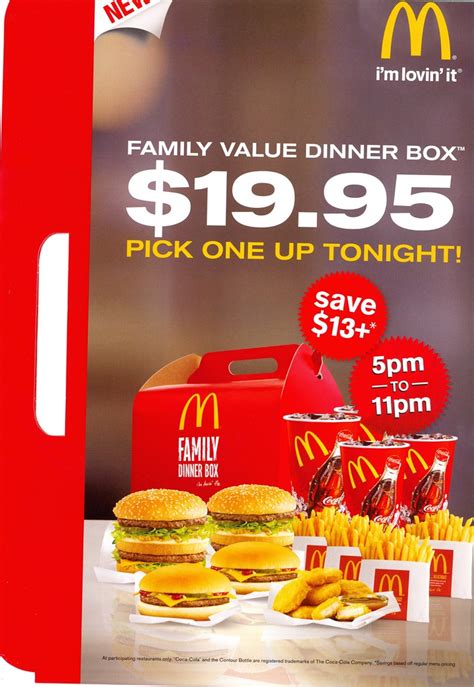 is mcdonald's dinner box real.